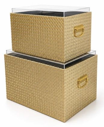 Amadi trunks in gold